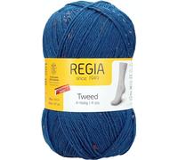 Regia 4-Ply Plain Tweed 100 g Petrol Hand Knitting Yarn