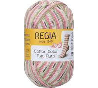 Regia 4-Strand Cotton Yarn, Colour: Tutti Frutti, Hand Knitting Yarn, Sock Yarn,100 g Ball, 9801621-02416, Drachenfrucht, 16 x 8 x 8 cm