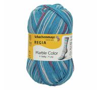 Regia Schachenmayr 4-Ply Colour, 100 g Azzuro Marble Hand Knitting Yarn