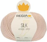 Regia Hand Knitting Yarn, 55% Wool, 25% Polyamide, 20% Silk, Camel, 11 x 10 x 8 cm