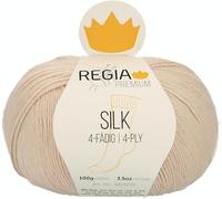 REGIA Premium Silk 9801632-00005 Linen Mottled Hand Knitting Yarn, Sock Yarn, 100 g Ball