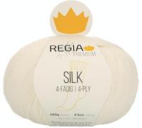 Regia Schachenmayr Premium Silk, 100 g White Hand Knitting Yarn