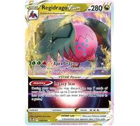 Regidrago VSTAR 136/195 Rare VSTAR Pokemon Card (SWSH Silver Tempest) + 1x TitanCards® Toploader