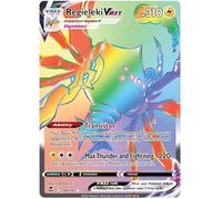 Regieleki VMAX 198/195 Rare Rainbow Pokemon Card (SWSH Silver Tempest) + 1x TitanCards® Toploader