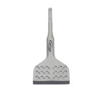 Regiis Tech SDS Plus Floor Scraper 3 in. x 6.5 in. Wide Angled Flooring Adhesives Remover, Cranked Thinset Removal Tool Chisel Bit for Rotary Hammer Drill