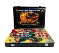 RegiisJoy 32000 in 1 Portable Arcade Game Console with 18 Inch HD Display, Pandoras Box 78S Box, Retro Metal Video Game Box for Search/Hide/Record/Load/Pause
