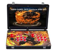 RegiisJoy 36800 in 1 Metal Box Arcade Game Console, 22-inch HD Screen Portable 3D WiFi Pandoras Box W88 pro Retro Video Game Machine, Search Hide Save Load Pause Game