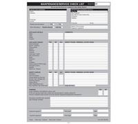 Regin Gas Maintenance / Service Check List REGP65