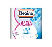 Regina Absorb Kitchen Towels - 2 Rolls Per Pack, Super Absorbent 2-ply Kitchen Towels, 75 Sheets Per Roll, Extra-large Sheets, 50percent More Absorbent Than Previous XXL Products, Easy Open Pack
