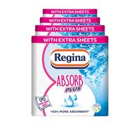 Regina Absorb Plus Kitchen Towels ? 8 Super Absorbent 2-ply Kitchen Rolls, 85 Sheets Per Roll, Extra-Large Sheets, 50 Percent More Absorbent Than