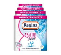 Regina Absorb Plus Kitchen Towels - 8 Super Absorbent 2-ply Kitchen Rolls, 85 Sheets Per Roll, Extra-Large Sheets, 50 Percent More Absorbent Than Previous XXL Products, Easy Open Pack