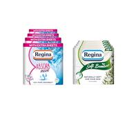 Regina Absorb Plus Kitchen Towels - 8 Super Absorbent 2-ply Kitchen Rolls, 85 Sheets Per Roll + Regina Soft Bamboo - 20 Rolls of Toilet Tissue 3 Ply, 160 Sheets, FSC Certified