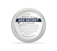 Regina Bee Secret Balm: 0.85oz/24g. Natural Bee Blam for Sore Joints, Muscles & Aches with Bees Wax, Pollen, Propolis, Soothing Oils - Peppermint, Eucalyptus, Sunflower & Green Tea for Pain Relief
