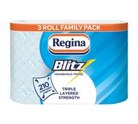 Regina Blitz Household Towel, 3-Ply, 3 Rolls