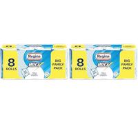 Regina Blitz Household Towels - 16 Triple Layered Rolls, 140 Sheets Per Roll, Paper Packaging, FSC Certified Paper, Recyclable Packaging, 60% Larger Than Standard Kitchen Roll Sheets