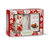 Regina di Fiori con Mug Red Rose e Infuso Bacio di Biancaneve - Scatola Regalo Tazza + Tisana