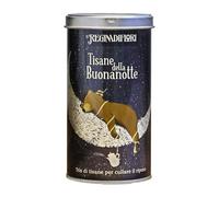 Regina di Fiori Tisane della Buonanotte Gift Tin - Trio of Goodnight Herbal Teas & Infusions - 12 Luxury Tea Bags (3 Blends x 4, 36 g) - Illustrated Keepsake Tin - Made in Italy