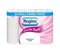 Regina Gentle Soft White Toilet Roll, Pack Of 24