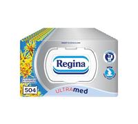 Regina Moist Toilet Tissue UltraMed - 12 Pack, Each with 42 Flushable moist toilet tissues with Panthenol Lotion & Hamamelis Extract, Gentle Care for Stressed Skin, FSC Certified