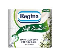 9x Regina Soft Bamboo 3 Ply Toilet Tissue