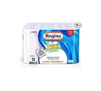 Regina Thirst Pockets Kitchen Roll 12 Rolls 1,200 Super Absorbent Sheets Unique Pocket Technology Your Ideal Kitchen Companion,FSC Certified Product