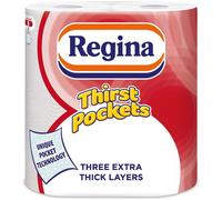 Regina Thirst Pockets Kitchen Roll, 2-Ply, 2 Rolls