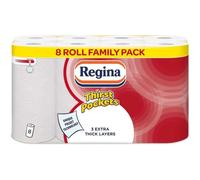Regina Thirst Pockets Kitchen Roll, 2-Ply, 8 Rolls