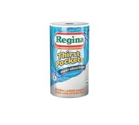 Regina Thirst Pockets Kitchen Roll - 6 Rolls, 600 Super Absorbent Sheets, Unique Pocket Technology, Your Ideal Kitchen Companion, FSC certified product