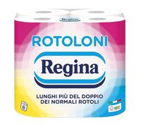 Regina Toilet Paper Rolls | Pack of 8 2-ply Rolls | 500 Tears per Roll | White and Decorated | 100% FSC® Certified Paper