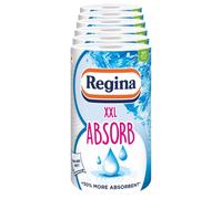 Regina XXL Absorb Kitchen Roll 6 Rolls 75 Extra Large Sheets per Roll 2 L