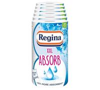 Regina XXL Absorb Kitchen Roll - 6 Rolls | 75 Extra Large Sheets per Roll |2 Layers for Increased Absorbency | for Extra Big Spills | FSC Certified Product