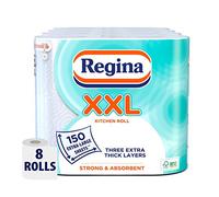 Regina XXL Kitchen Roll, 8 Rolls, 600 Extra Large Sheets