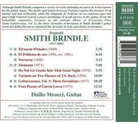 Duilio Meucci - Reginald Smith Brindle: Complete Works for Solo Guitar, Vol. 1 - El Polifemo de oro; Variants; Memento