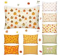 Reginary 10 Pack Coquette Bow Comestic Bag for Woman Wedding Christmas Aesthetic Makeup Bag Lovely Heart Preppy Pouch Zipper Coquette Birthday Paty Favor Supplie for Team Besties Family, Yellow