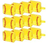 Reginary 12 Pcs Softball Cosmetic Bag Gifts Accessories for Makeup Bags Softball Clear PVC Cheer Case Toiletry Zipper Pouch Waterproof Travel Toiletry Handbag Purses Organizer for Women Christmas