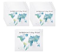 Reginary 50 Pcs Inspirational Gifts Bulk for Women Cosmetic Bag EVA You Are Braver Awesome Makeup Bag with Zipper for Birthday Graduation Christian Easter Encouragement Gifts(Change the World)