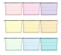 Reginary 9 Pcs F-ck This Sh-t Hidden Message Makeup Bags Funny F-ck This Sh-t Toiletry Cosmetic Bag for Women Work Bestie Coworkers Friends Thanks to Employees