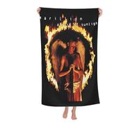 Reginascaks Mar%Il*Lion Rock Band Absorbent Bath Towel - Quick Dry Microfiber Design, Soft And Comfortable, Great For Travel And Gym 80x130cm