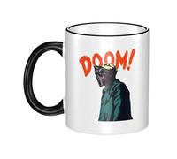 Reginascaks MF Rapper Doom Mugs Hip Hop Themed Coffee Tea Mug - 330ml Trendy Ceramic Mug, a Classic Gift for Hip hop Lovers