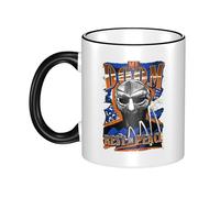 Reginascaks MF Rapper Doom Mugs Hip Hop Themed Coffee Tea Mug - 330ml Trendy Ceramic Mug, a Classic Gift for Hip hop Lovers