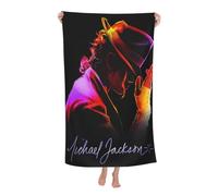 Reginascaks Michael King Jackson Beach Towel King Of Pop Beach Towel Microfiber Bath Towel Quick Dry Pool Towel Bath Towels Travel Camping 80x130cm