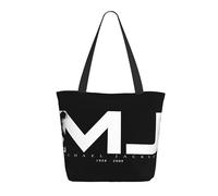Reginascaks Michael King Jackson Canvas Tote Bag Women'S Rock Style Large Capacity Shopping Bag Rock Singer Inspired Design Multifunctional Bag For Daily Shopping Travel
