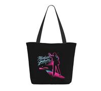 Reginascaks Michael King Jackson Canvas Tote Bag Women'S Rock Style Large Capacity Shopping Bag Rock Singer Inspired Design Multifunctional Bag For Daily Shopping Travel