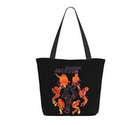 Reginascaks Michael King Jackson Canvas Tote Bag Women'S Rock Style Large Capacity Shopping Bag Rock Singer Inspired Design Multifunctional Bag For Daily Shopping Travel