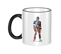 Reginascaks Michael King Jackson Mugs Rock Singer Themed Mug - Hip Hop Design, Suitable for Coffee, Tea, hot Drinks Personalized Ceramic Mug Fans Gift