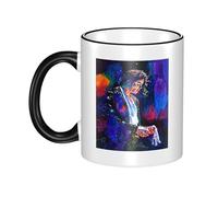 Reginascaks Michael King Jackson Mugs Rock Singer Themed Mug - Hip Hop Design, Suitable for Coffee, Tea, hot Drinks Personalized Ceramic Mug Fans Gift