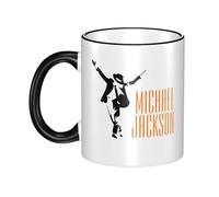 Reginascaks Michael King Jackson Mugs Rock Singer Themed Mug - Hip Hop Design, Suitable for Coffee, Tea, hot Drinks Personalized Ceramic Mug Fans Gift