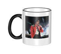 Reginascaks Michael King Jackson Mugs Rock Singer Themed Mug - Hip Hop Design, Suitable for Coffee, Tea, hot Drinks Personalized Ceramic Mug Fans Gift