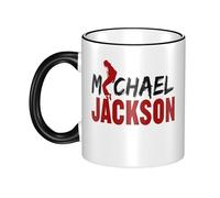 Reginascaks Michael King Jackson Mugs Rock Singer Themed Mug - Hip Hop Design, Suitable for Coffee, Tea, hot Drinks Personalized Ceramic Mug Fans Gift