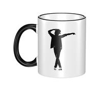 Reginascaks Michael King Jackson Mugs Rock Singer Themed Mug - Hip Hop Design, Suitable for Coffee, Tea, hot Drinks Personalized Ceramic Mug Fans Gift